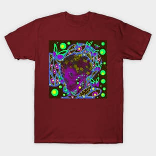 the dead and the butterfly in dark, ecopop mandala T-Shirt